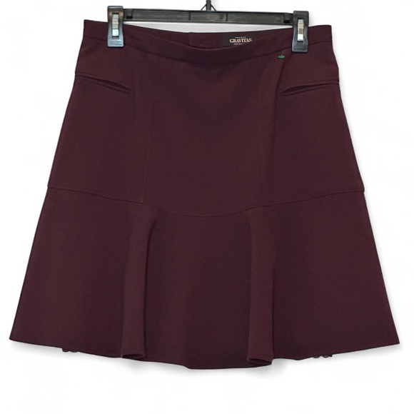Project Gravitas Dresses & Skirts - Women's Burgundy Flared Short Skirt Size 8